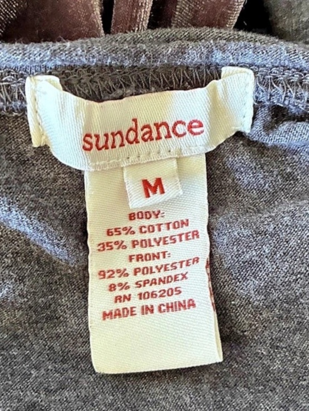 Sundance Dulcet Tones Practical Magic Witchy Fall Velvet Top Tunic Gray Sz M - Picture 6 of 7